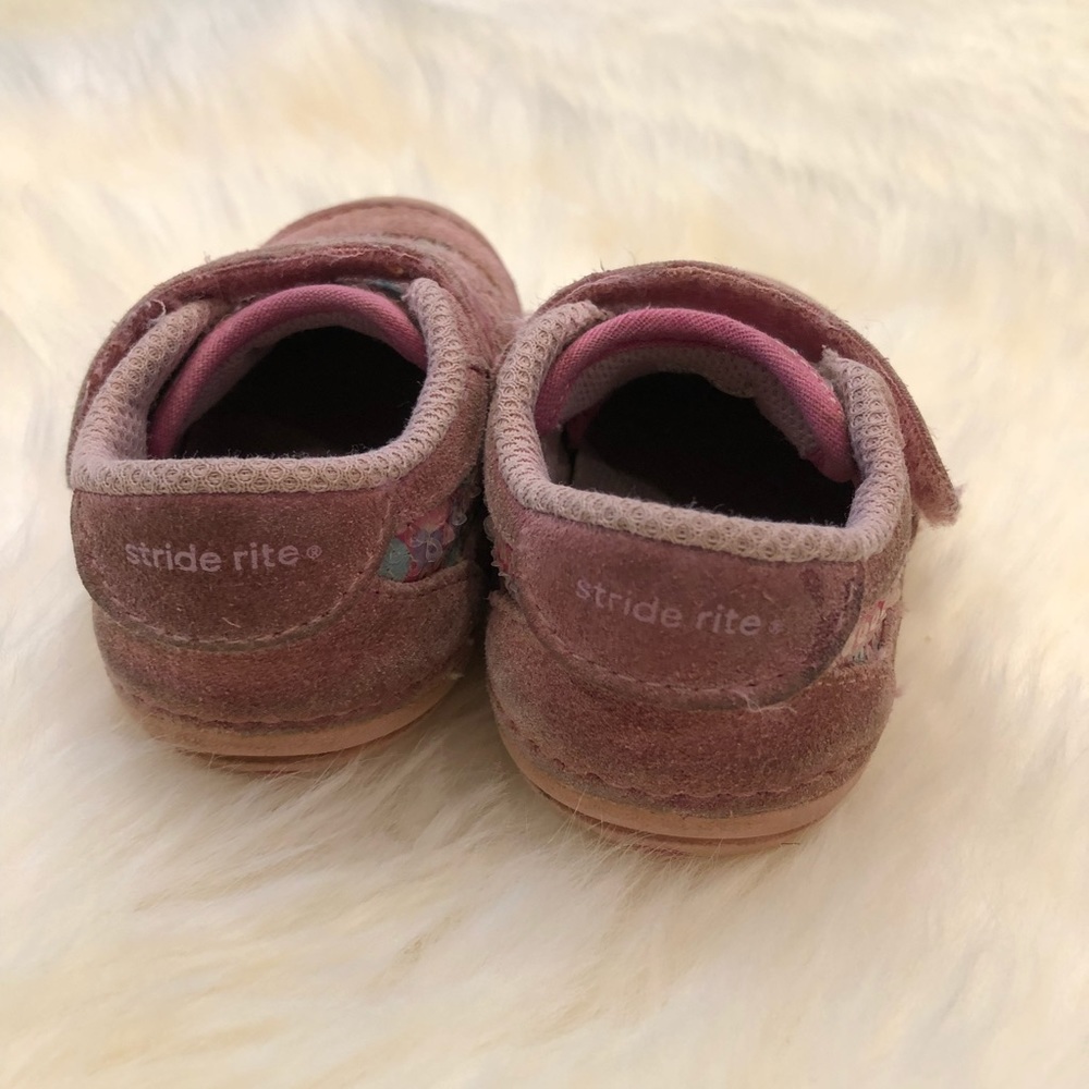 🍭HP🍭Stride Rite Suede Perla Sneakers Toddler 5 - Picture 5 of 6